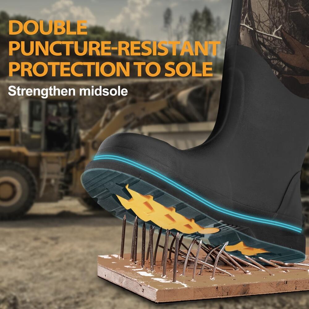 HUNTHOR RUBBER WORK BOOTS, - Picture 6 of 8